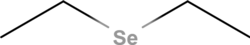 skeletal model of Diethyl selenide