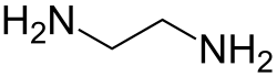 Skeletal formula of ethylenediamine