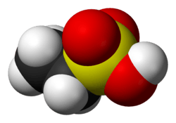 Ethanesulfonic acid 3D bonds