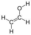 Structural formula of ethenol