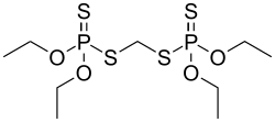Skeletal formula of ethion
