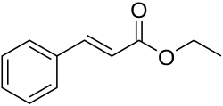 Skeletal formula of ethyl cinnamate