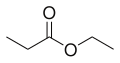 Skeletal formula of ethyl propionate