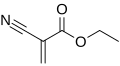Ethyl cyanoacrylate, precursor to "super glue"