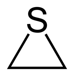 Skeletal formula of thiirane