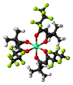 Ball-and-stick model of the EuFOD complex
