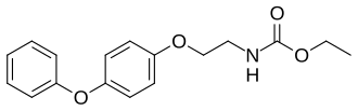 Skeletal formula of fenoxycarb