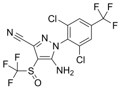 2D chemical structure of fipronil