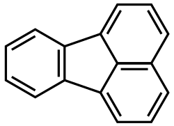 Chemical structure of fluoranthene