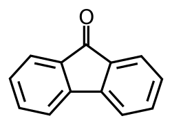 Skeletal formula of fluorenone