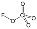 Full structural formula of fluorine perchlorate