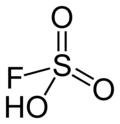 Skeletal formula of fluorosulfuric acid