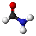 Ball and stick model of formamide