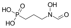 Structural formula of fosmidomycin