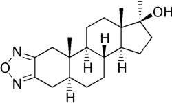 Skeletal formula of furazabol