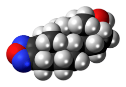 Space-filling model of the furazabol molecule