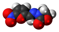 Space-filling model of the furazolidone model
