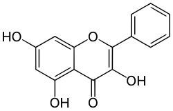 Skeletal formula of galangin