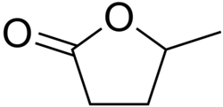 Skeletal formula of γ-valerolactone