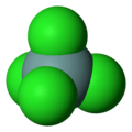 Germanium tetrachloride - space-filling model