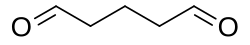 Skeletal formula of glutaraldehyde