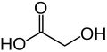 Chemical structure of glycolic acid