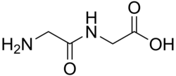 Skeletal formula of glycylglycine