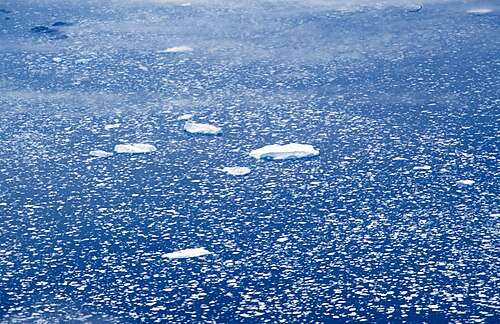 Loose drift ice on the east coast of Greenland
