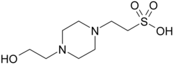 chemical structure of HEPES