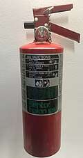 Halon 1211 Fire Extinguisher, USA, early 1990s.