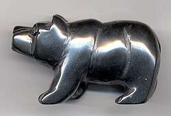 Hematite carving, 5&nbsp;cm (2&nbsp;in) long