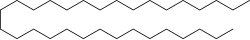 Skeletal formula of hentriacontane
