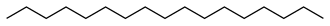 Structural formula of heptadecane