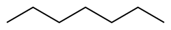 Skeletal formula of heptane