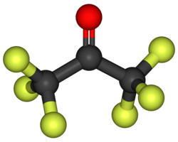 Hexafluoropropanone 3D structure