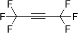 Skeletal formula of hexafluoro-2-butyne