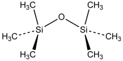 Stereo structural formula of hexamethyldisiloxane
