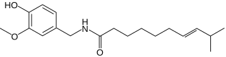 Chemical structure of homocapsaicin