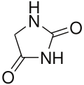 Skeletal formula of hydantoin