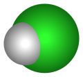 3D model of hydrogen chloride
