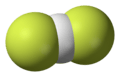 Space fill model of the bifluoride anion