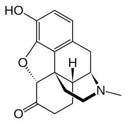 Structural formula of hydromorphone