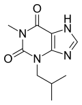 Skeletal formula of IBMX