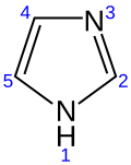 Skeletal formula with numbers