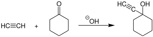 Industrial synthesis of 1-ethynylcyclohexanol