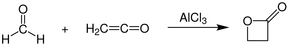 Industrial synthesis of beta-propiolactone