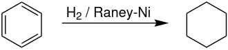 Catalytic hydrogenation of benzene to cyclohexane with a raney-nickel catalyst