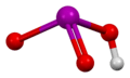 Ball-and-stick model of iodic acid