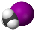 Spacefill model of iodomethane