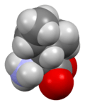 Space-filling model of L-isoleucine